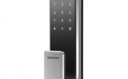 Биометрический дверной замок Samsung SHS-P718 во встроенным считывателем карт 13.56MHz