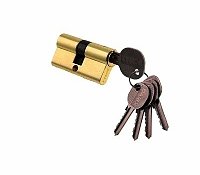 Цилиндровый механизм DAMX N60mm SB (матовое золото) ключ/ключ