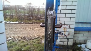 Замок на калитке Замок на калитке
